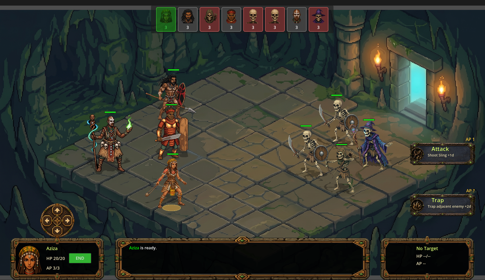 Battle map screen