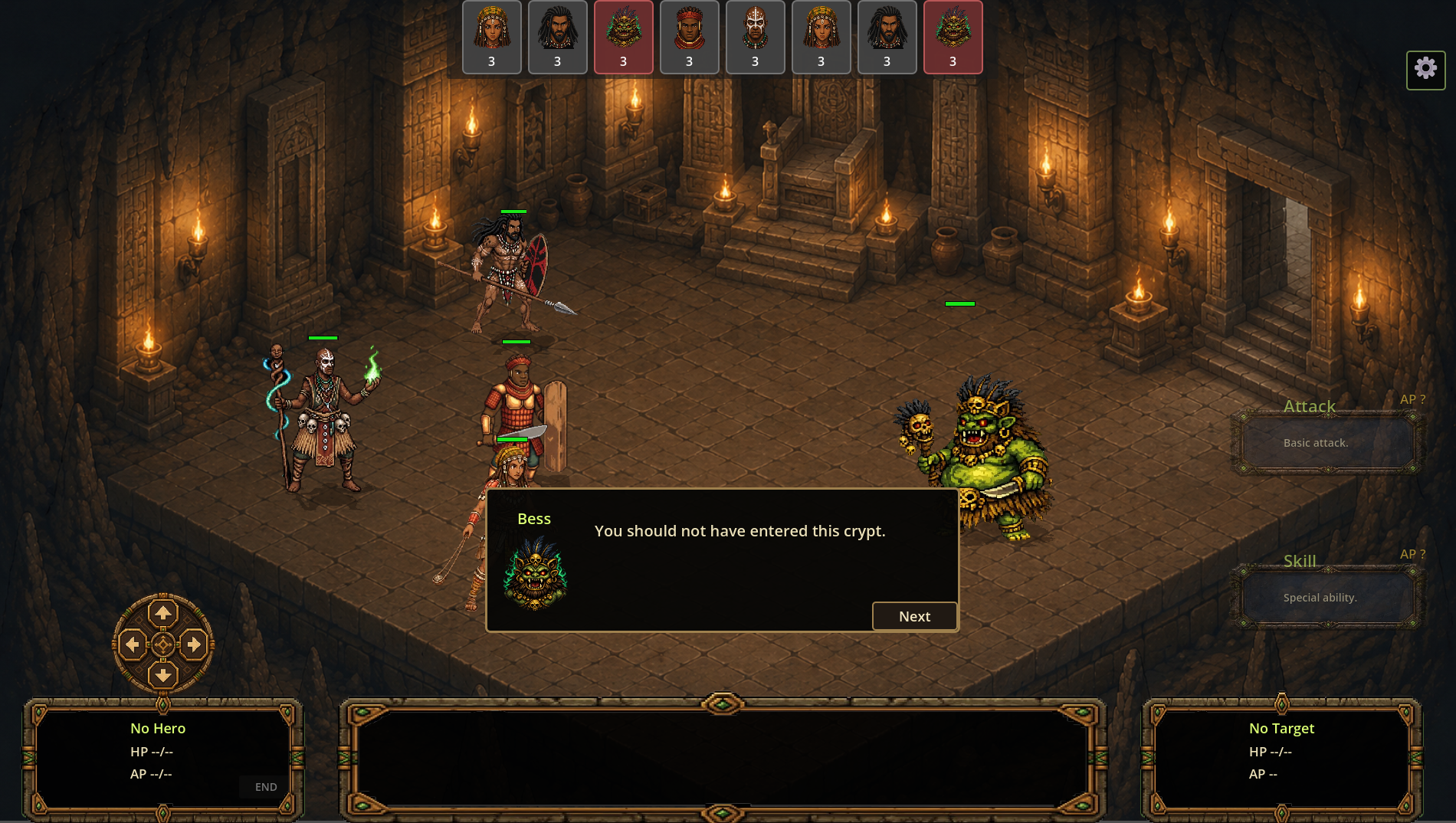 Bess character screenshot
