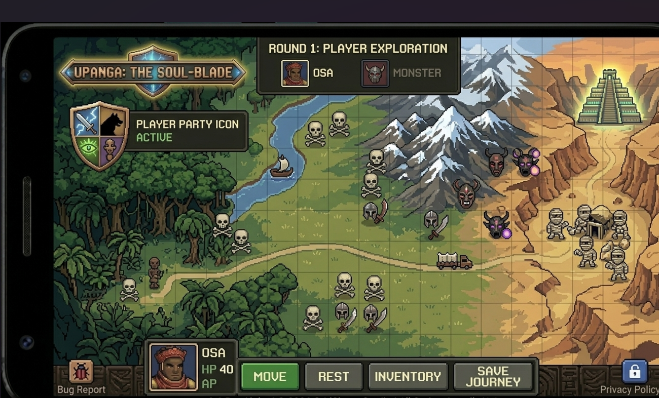 Main map screen